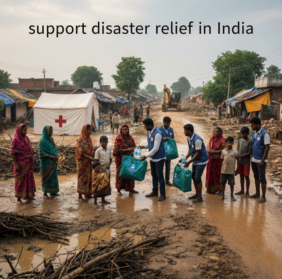 Support disaster relief in India