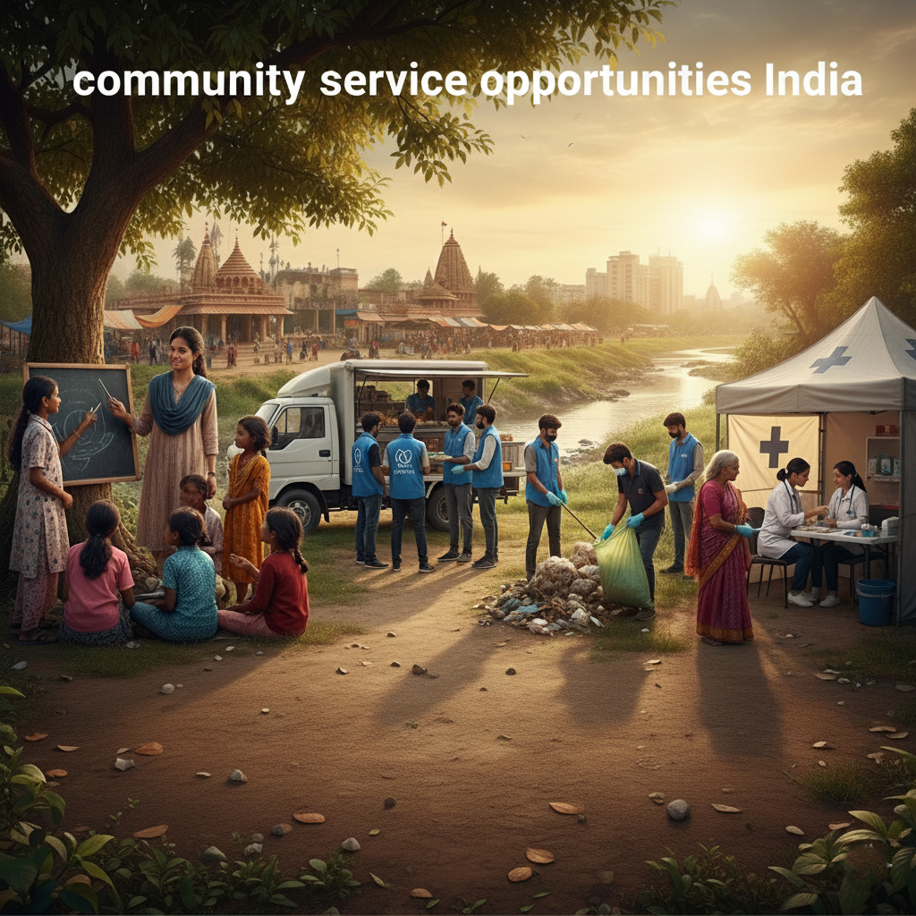 Community service opportunities in India